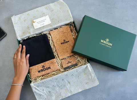 Personalized Cork 5-in-1 Set | Custom Eco-Friendly Stationery Gift