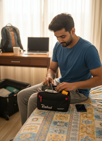 Personalized Jones Travel Pouch | Waterproof Organizer Bag