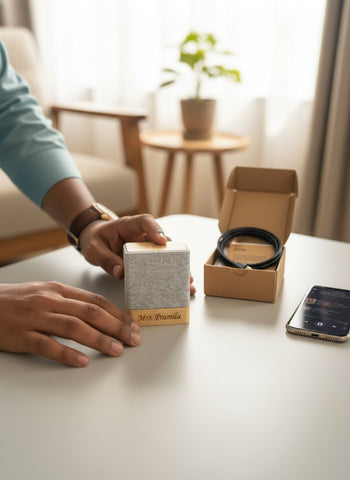 Custom Engraved Bamboo Bluetooth Speaker - Electrica