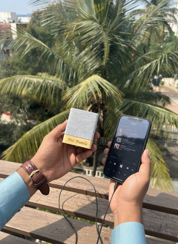 Custom Engraved Bamboo Bluetooth Speaker - Electrica