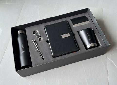 Custom Crown Gift Set: Personalized Bottle, Pen, Mug & More