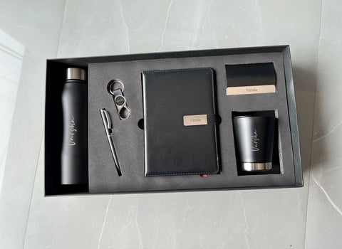 Custom Crown Gift Set: Personalized Bottle, Pen, Mug & More