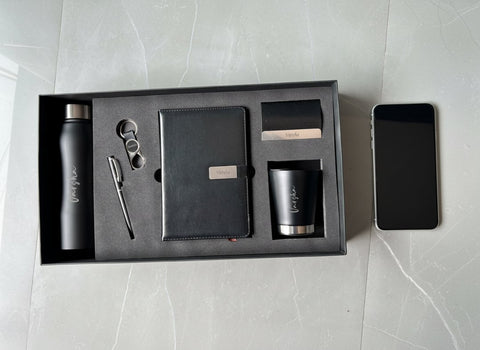 Custom Crown Gift Set: Personalized Bottle, Pen, Mug & More