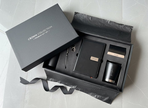 Custom Crown Gift Set: Personalized Bottle, Pen, Mug & More