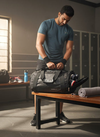 Personalized Foldable Duffle Bag - Custom Name Travel Gym Bag