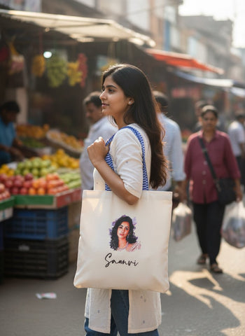 Custom Photo Canvas Tote Bags (Set of 2) - Personalized Gift