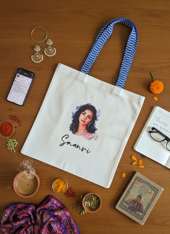 Custom Photo Canvas Tote Bags (Set of 2) - Personalized Gift