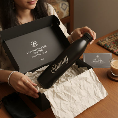 Customized Hot & Cold Steel Flask - Personalized 800ml Bottle