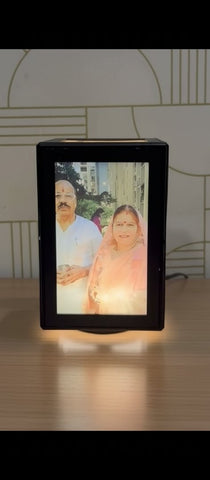 Personalized Rotating Photo Lamp | Custom 5-Pic LED Display