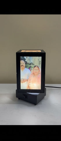 Personalized Rotating Photo Lamp | Custom 5-Pic LED Display