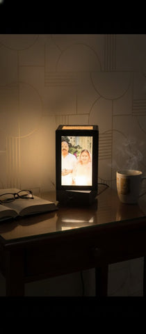 Personalized Rotating Photo Lamp | Custom 5-Pic LED Display
