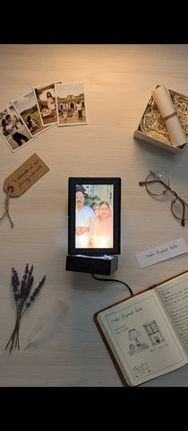 Personalized Rotating Photo Lamp | Custom 5-Pic LED Display