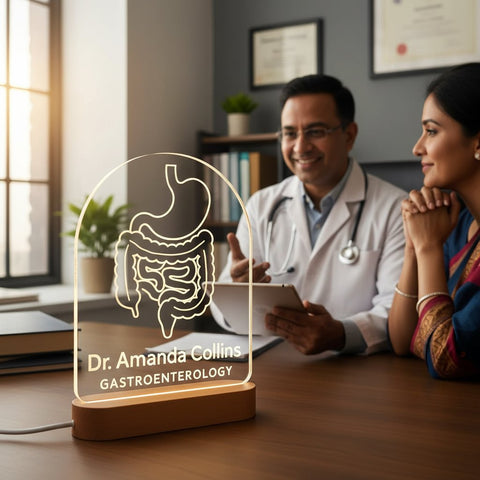 Personalized Gastroenterology LED Lamp | Custom Doctor Gift