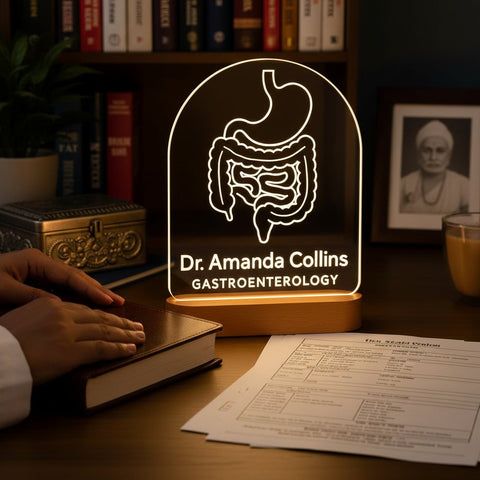 Personalized Gastroenterology LED Lamp | Custom Doctor Gift
