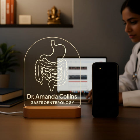 Personalized Gastroenterology LED Lamp | Custom Doctor Gift