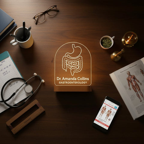 Personalized Gastroenterology LED Lamp | Custom Doctor Gift