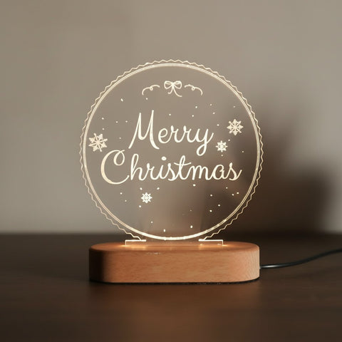 Merry Christmas LED Sign | Warm White Holiday Light Decor