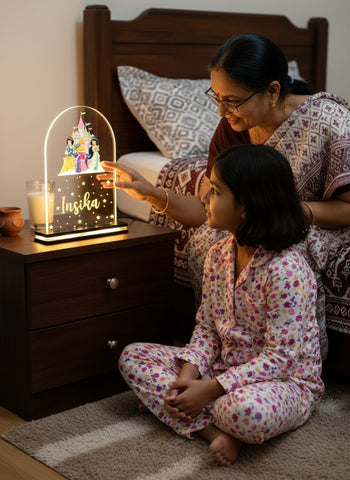 Personalized LED Princess Lamp | Custom Kids Night Light Gift