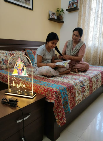 Personalized LED Princess Lamp | Custom Kids Night Light Gift