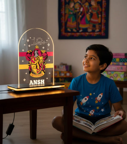 Personalized Gryffindor LED Lamp: Custom Harry Potter Night Light