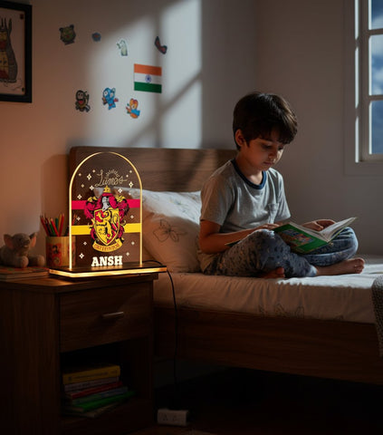 Personalized Gryffindor LED Lamp: Custom Harry Potter Night Light