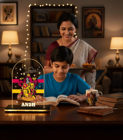 Personalized Gryffindor LED Lamp: Custom Harry Potter Night Light