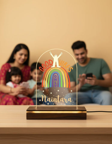 Personalized LED Table Top Lamp | Kids Room Decor & Night Light