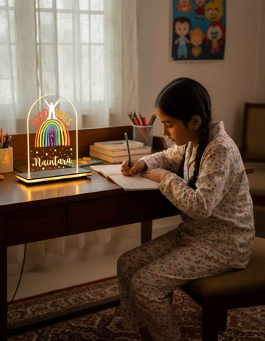 Personalized LED Table Top Lamp | Kids Room Decor & Night Light