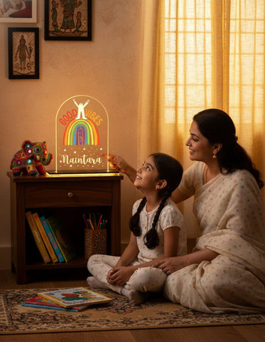 Personalized LED Table Top Lamp | Kids Room Decor & Night Light