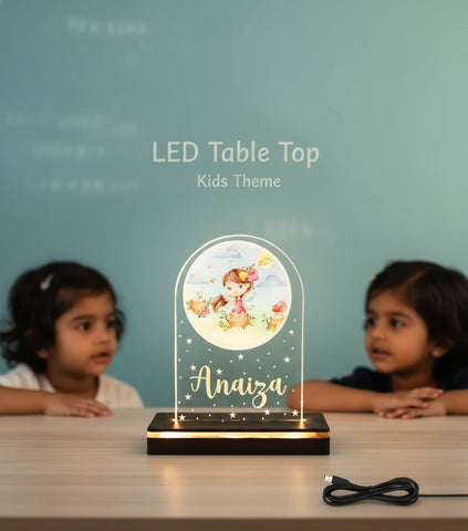 Custom Fairy LED Table Lamp | Personalized Kids Night Light Gift