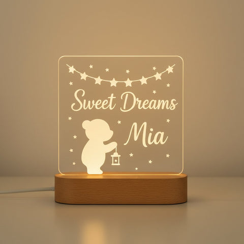 Personalized LED Acrylic Night Light | Custom Name