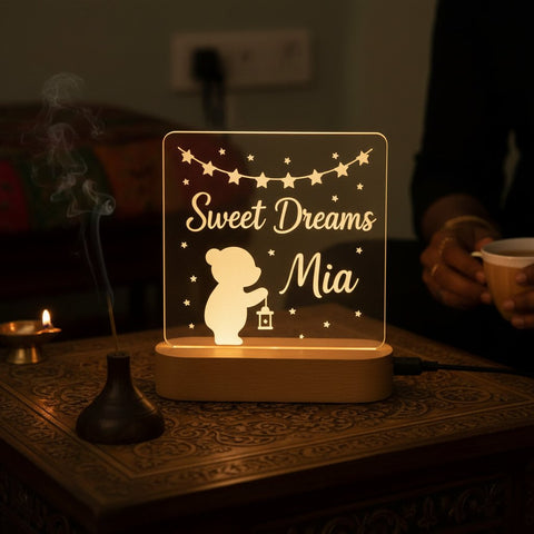 Personalized LED Acrylic Night Light | Custom Name