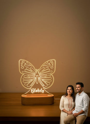 Personalized Butterfly LED Table Lamp with Custom Name