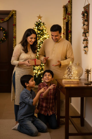 Personalized LED Christmas Tree Tabletop Decor | Custom Acrylic Light