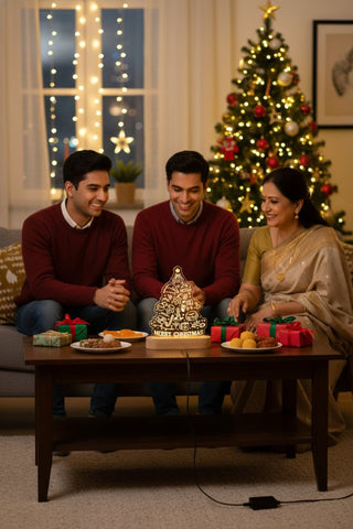 Personalized LED Christmas Tree Tabletop Decor | Custom Acrylic Light