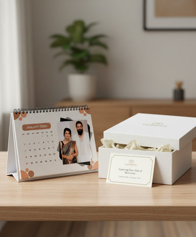 Custom 2026 Table Top Photo Calendar | Personalized Desk Calendar