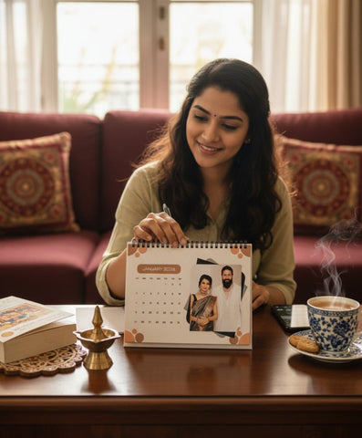 Custom 2026 Table Top Photo Calendar | Personalized Desk Calendar