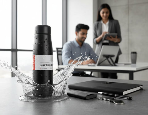 Professional Productivity Gift Set | Notebook, Stand & Bottle