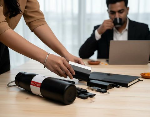 Professional Productivity Gift Set | Notebook, Stand & Bottle