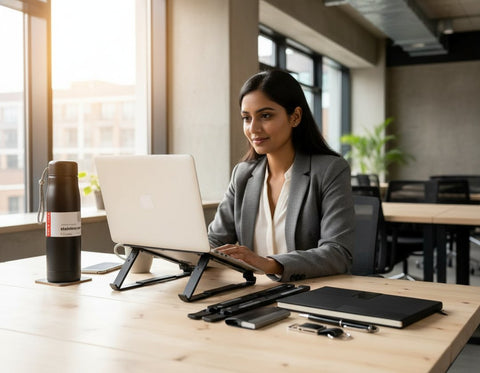 Professional Productivity Gift Set | Notebook, Stand & Bottle