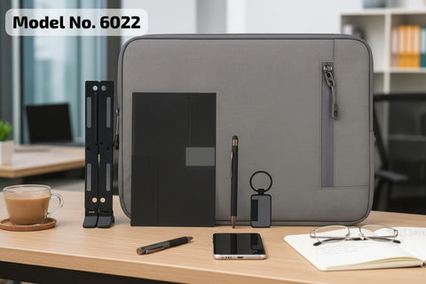 Customizable Laptop Kit: Sleeve, Stand, Notebook, Pen & Keychain