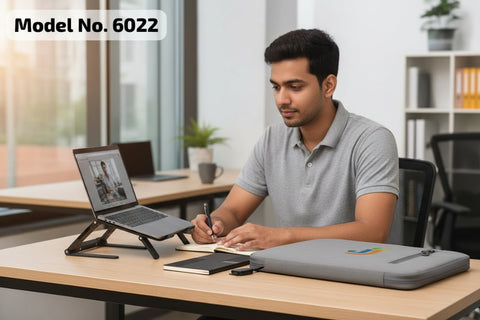 Customizable Laptop Kit: Sleeve, Stand, Notebook, Pen & Keychain