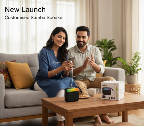 Customized Samba RGB Bluetooth Speaker - Personalized Audio Gift