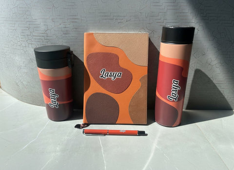 Personalized Doodle Gift Set | Custom Name Office & Travel Kit