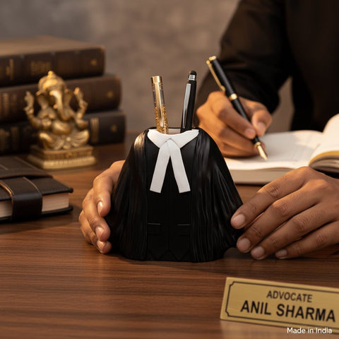 Personalized Advocate Pen Stand - Eco-Friendly Desk Decor
