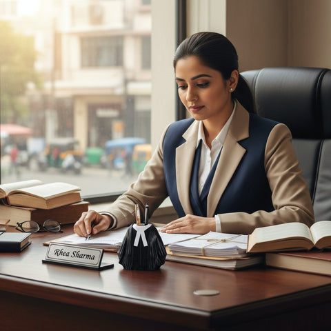 Personalized Advocate Pen Stand - Eco-Friendly Desk Decor