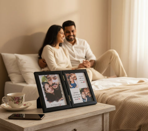 Personalized Folding Photo Frame - Custom Photos & Messages