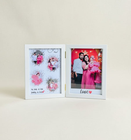 Personalized Folding Photo Frame - Custom Photo & Message Gift