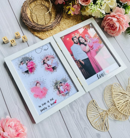 Personalized Folding Photo Frame - Custom Photo & Message Gift