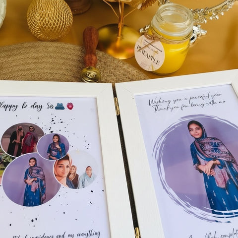 Personalized Folding Photo Frame - Custom Message & Picture Gift